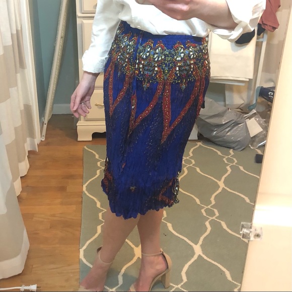 Tropika Jewel-Toned Accordion Skirt - Picture 8 of 15